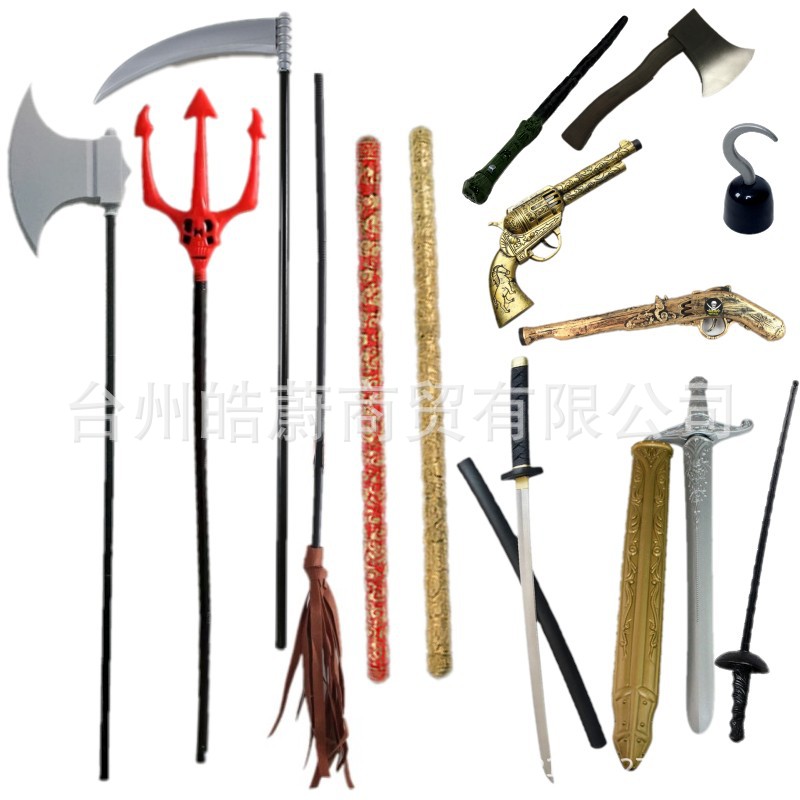 Cosplay Prop Axe - Zabawny Duży Trójkątny Nóż Sierpowy Siekiera