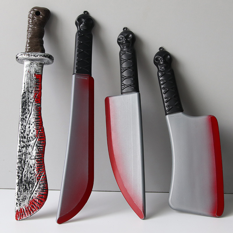 Cosplay Prop Axe - Dekoracyjny krwawy topór realistycznie wyglądający plastikowy